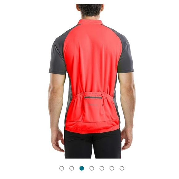 Men's Short Sleeve Cycling Jersey with Zipper Pocket Quick-Dry Breath - Picture 3 of 13